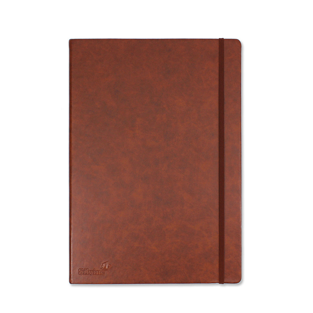 Silvine Executive Notebook A4 160 Pages Lined Tan - Cafe Supply