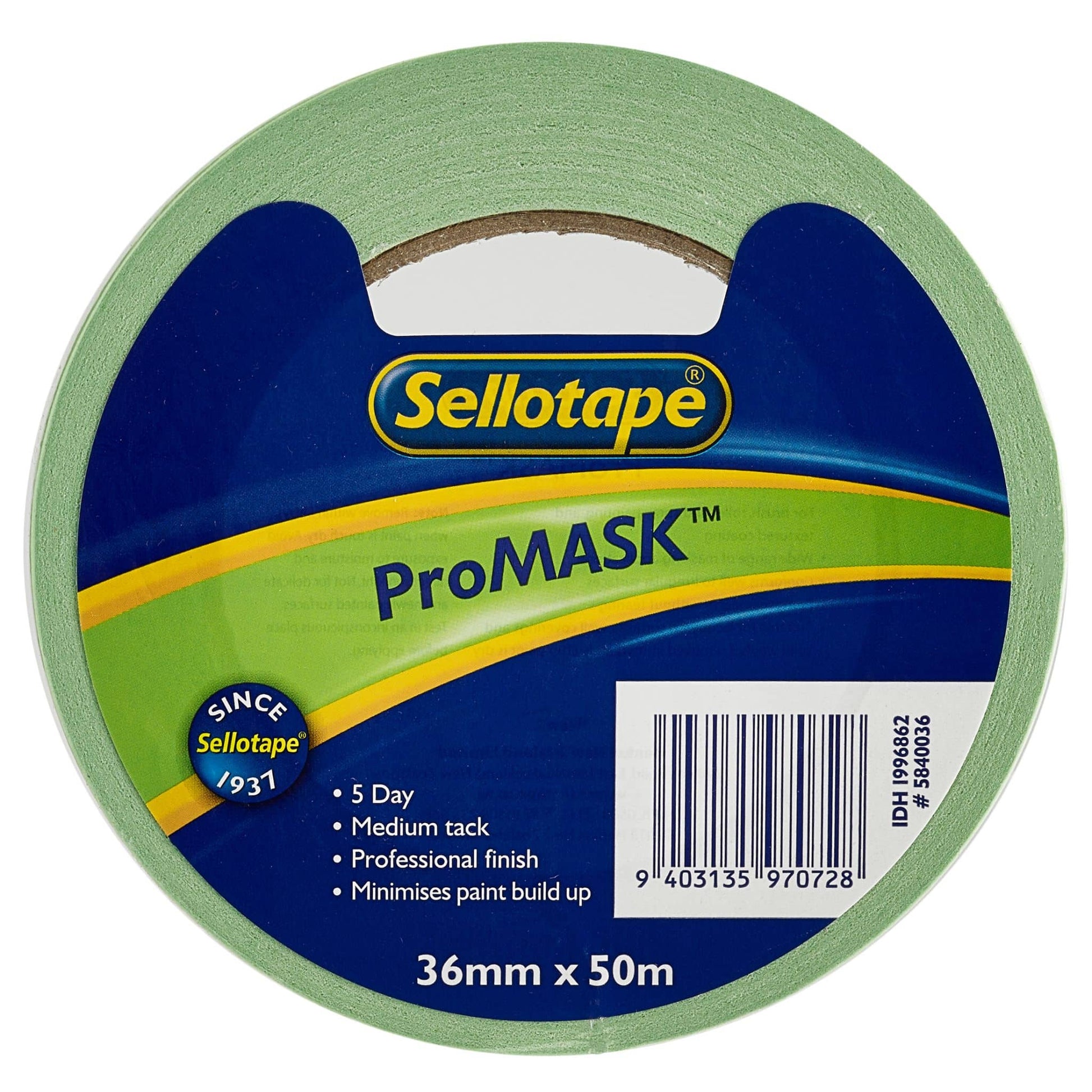 Sellotape 5840 ProMask 36mm x 50m - Cafe Supply