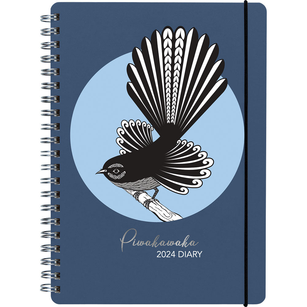 Collins Diary A51 Wiro New Zealand Birds Piwakawaka Even Year