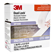 3M Dual Lock Fastener MP3560 Clear 25mmx4m, Pack of 2