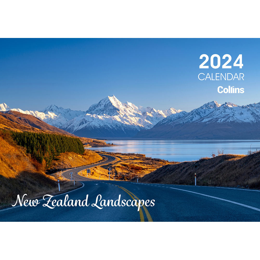 Collins Rosebank Wall Calendar A4 NZ Landscapes Even Year
