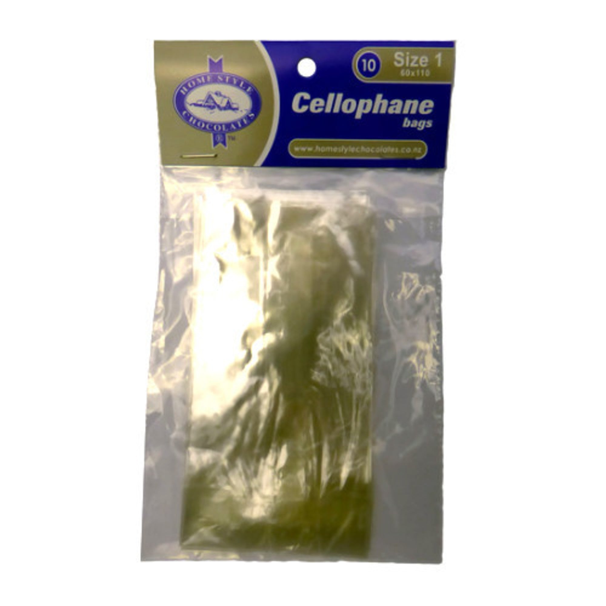 Cellophane Bag 1 - 110x60mm (10pk) - Cafe Supply
