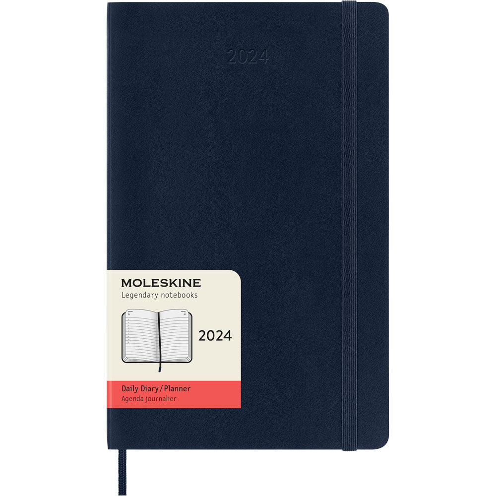 Moleskine Diary 12 Month Daily SC Large Sapphire Blue