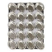 Palletized Pie Tins, (20) Oval 130x105x29mm, Tray size 600x460mm - Cafe Supply