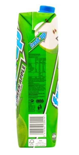 Fresh Up Crisp Green Apple Fruit Juice Drink 1l - Cafe Supply