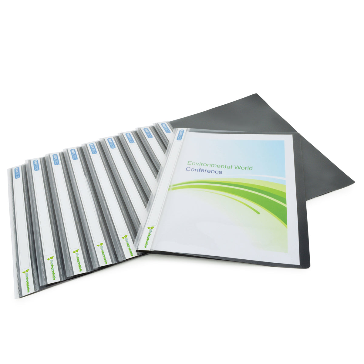 Rapesco ECO Report File A4 Black Each - Cafe Supply