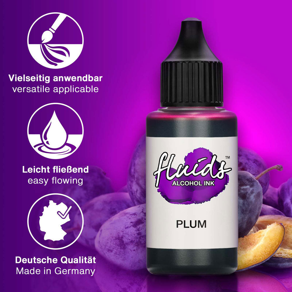 Octopus Fluids Alcohol Ink Plum Violet 30ml