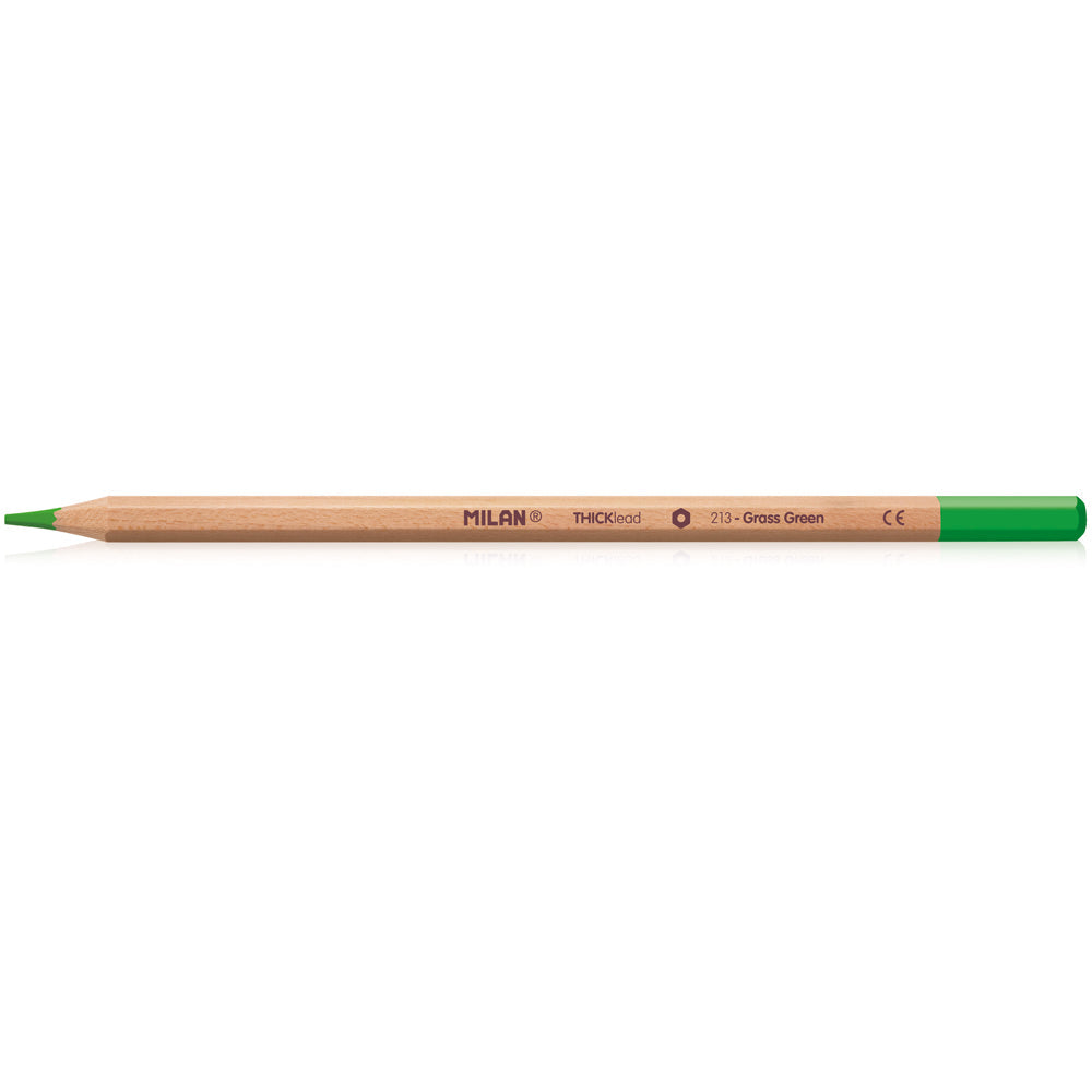 Milan Coloured Pencils Thick Lead Assorted Pack 12 - Cafe Supply