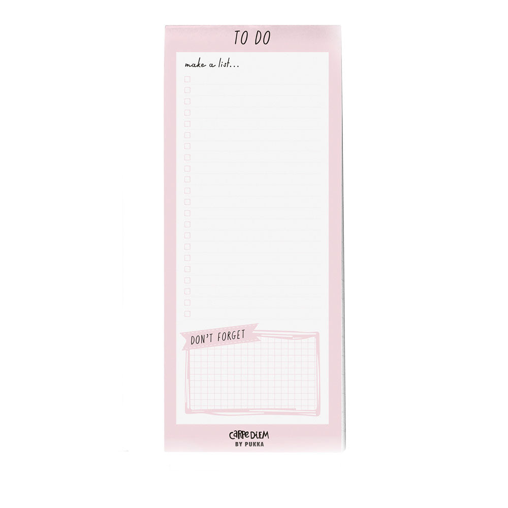 Pukka Carpe Diem Magnetic To Do List Ballerina Pink