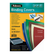 Fellowes Binding Covers A4 250gsm Black, Pack of 100