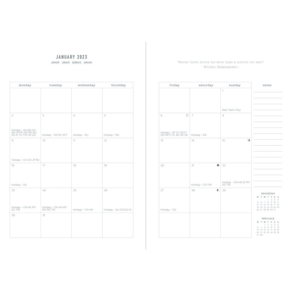 Letts of London Diary Oslo A5 Week to View Tan Even Year