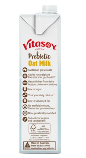 Vitasoy Prebiotic Oat Milk 1l