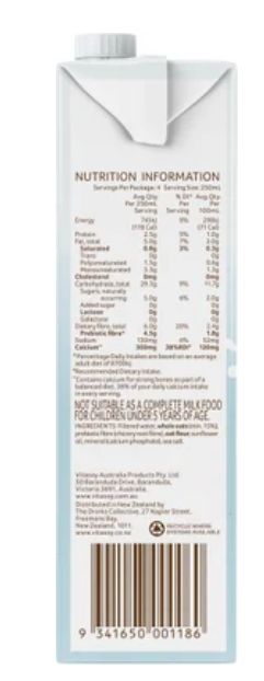 Vitasoy Prebiotic Oat Milk 1l