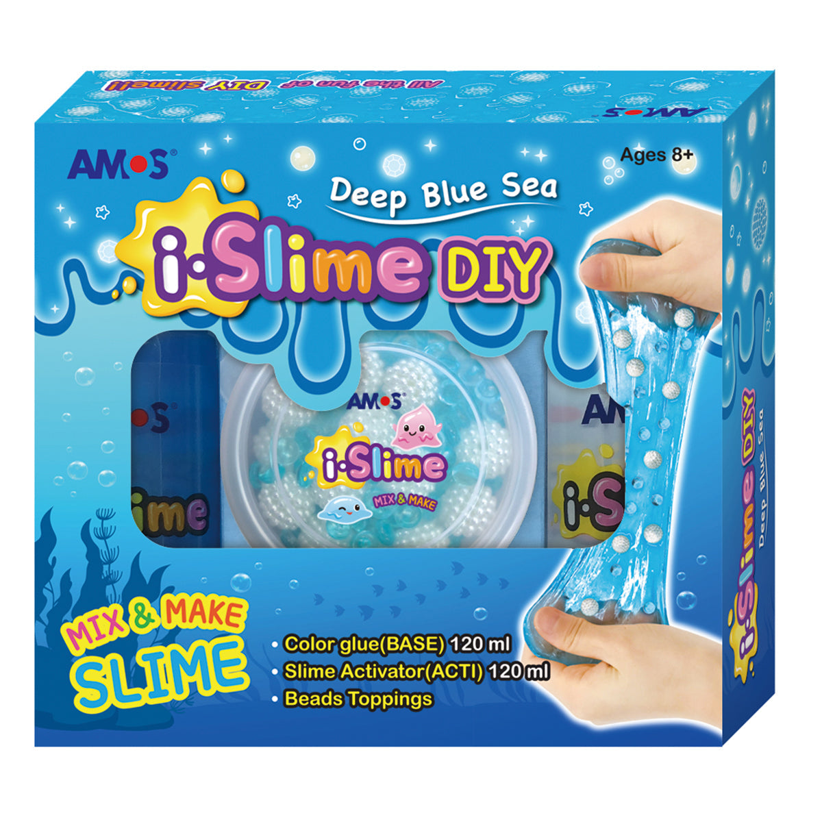 Amos i.Slime DIY Slime Making Kit Deep Blue Sea - Cafe Supply