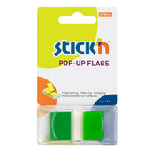 Stick'n Pop Up Flags 45x25mm 50 Sheets Green - Cafe Supply
