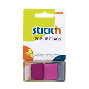 Stick'n Pop Up Flags Purple Neon 45x25mm 50 Sheets - Cafe Supply