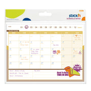 Stick'n Schedule D/S Notes Monthly/Weekly 150x203mm 40 Sheets - Cafe Supply