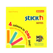 Stick'n Notes Magic Pad Neon 76x76mm 100 Sheets 4 Colours - Cafe Supply