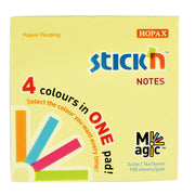 Stick'n Notes Magic Pad Pastel 76x76mm 100 Sheets 4 Colours - Cafe Supply
