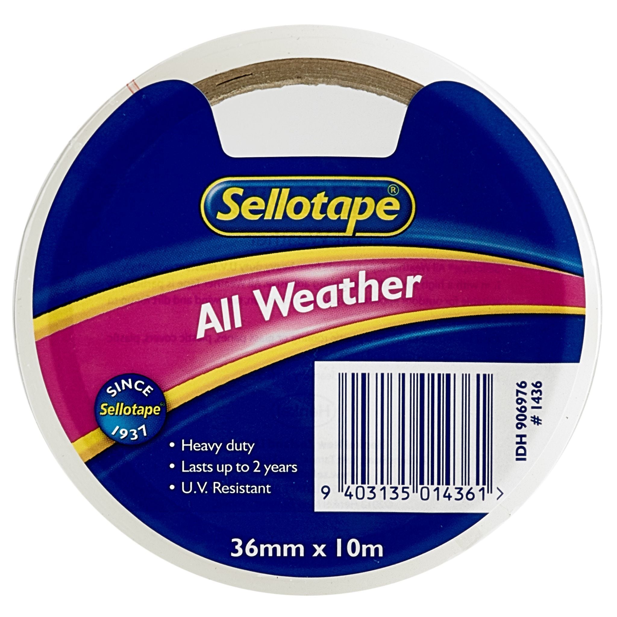 Sellotape 1436 All-Weather 36mmx10m - Cafe Supply