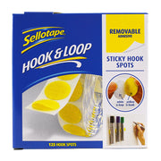 Sellotape Sticky Hook Spots Removable 22mm 125 Pack - Cafe Supply