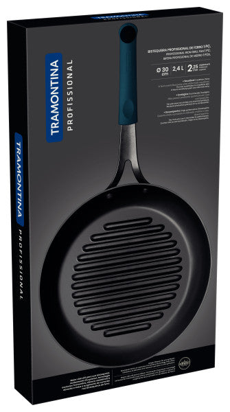 Tramontina Professional Iron Skillet Grill 30cm 2.4l