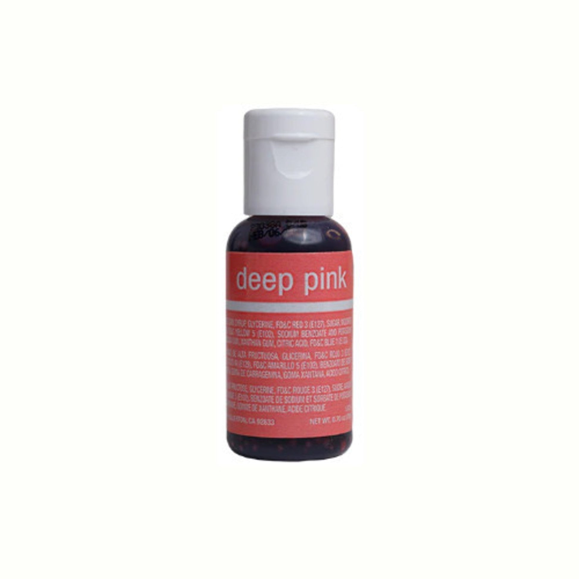 Chefmaster Liqua Gel Deep Pink (Box of 12) - Cafe Supply