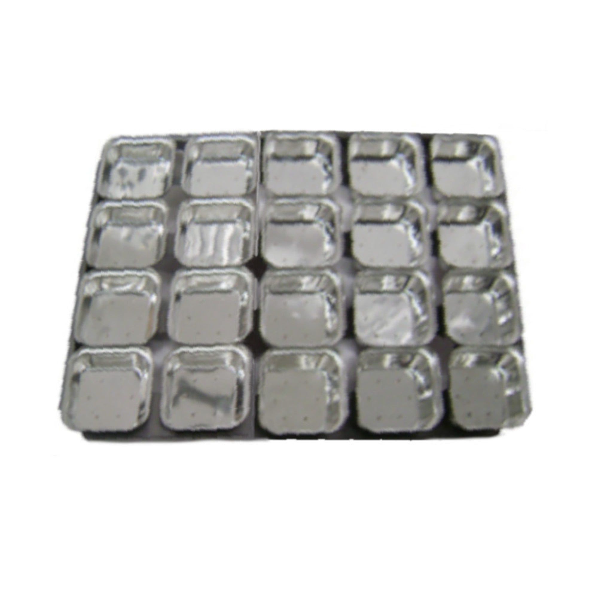 Palletized Pie Tins, (20) Square 108x27mm, Tray size 600x460mm - Cafe Supply