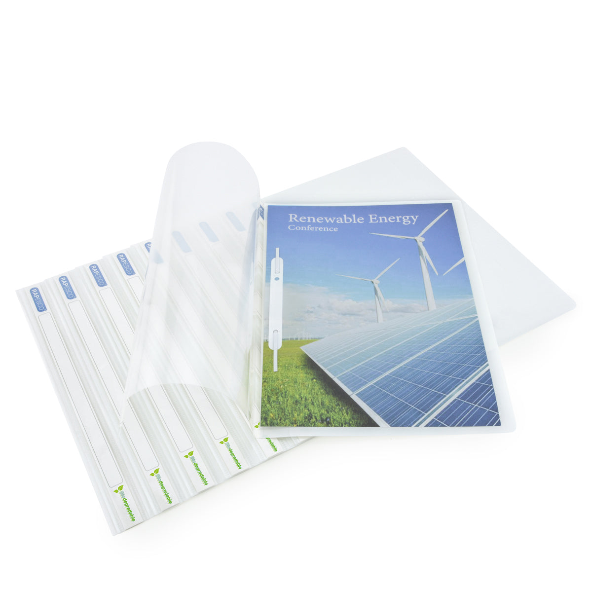 Rapesco ECO Report File A4 White Each - Cafe Supply
