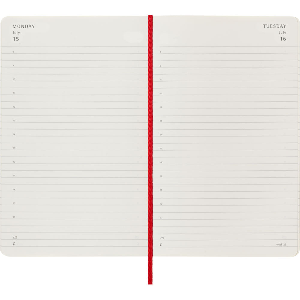 Moleskine Diary 12 Month Daily SC Large Scarlet Red
