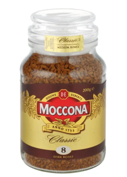 Moccona Classic Dark Roast Instant Freeze Dried Coffee Jar 200g