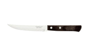 Tramontina Churrasco Steak Knife Serrated Narrow Blade Polywood Brown 5",  12cm