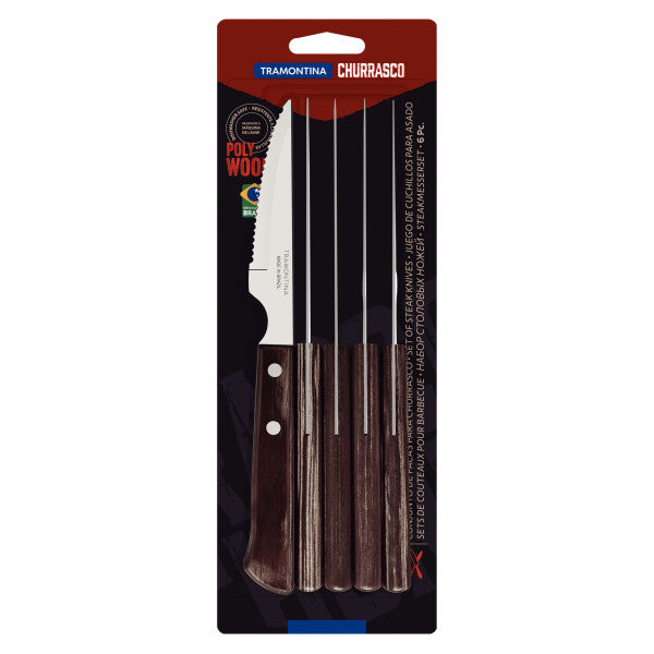 Tramontina Churrasco Steak Knife Spanish 6 Piece Set