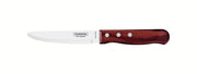 Tramontina Churrasco Steak Knife Serrated Wide Blade Polywood Red 5", 12cm