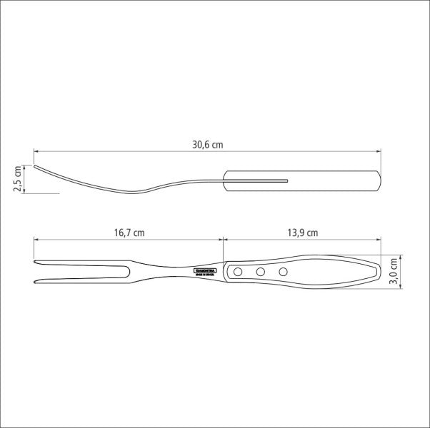 Tramontina Polywood Carving Fork 40cm