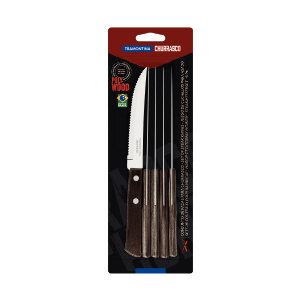 Tramontina Churrasco Steak Knife Traditional 6 Piece Set