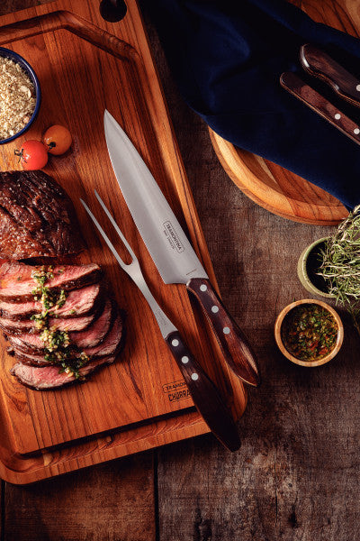 Tramontina Churrasco Barbecue Set Polywood 2 Piece Set