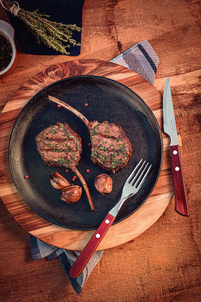 Tramontina Churrasco Spanish Steak Cutlery 12 Piece Set - Red