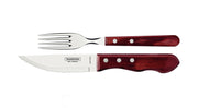 Tramontina Churrasco Jumbo Steak Cutlery 12 Piece Set  - Red