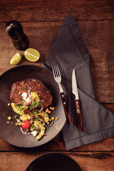 Tramontina Churrasco Spanish Steak Cutlery 12 Piece Set - Brown