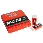 Factis Eraser ES20 Soft White Plastic - Cafe Supply