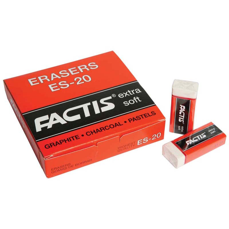 Factis Eraser ES20 Soft White Plastic - Cafe Supply