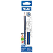 Milan Graphite Pencils 2b Pack 12 Triangular - Cafe Supply
