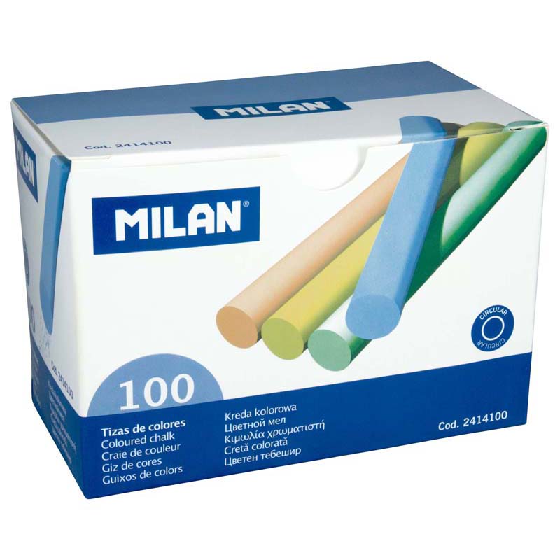 Milan Chalk Coloured Box 100 - Cafe Supply