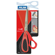 Milan Office Scissors Red 200mm 7.8 Inch - Cafe Supply
