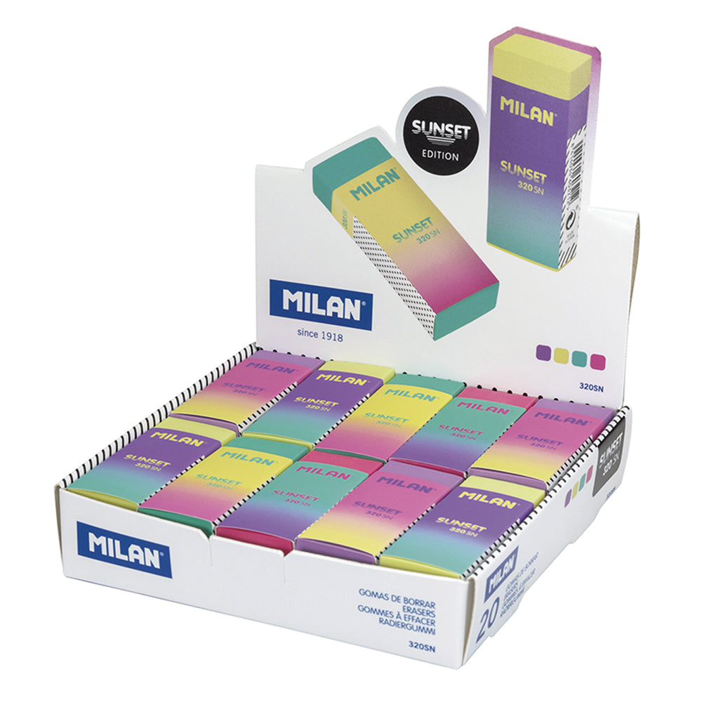 Milan Sunset Range Eraser - Cafe Supply