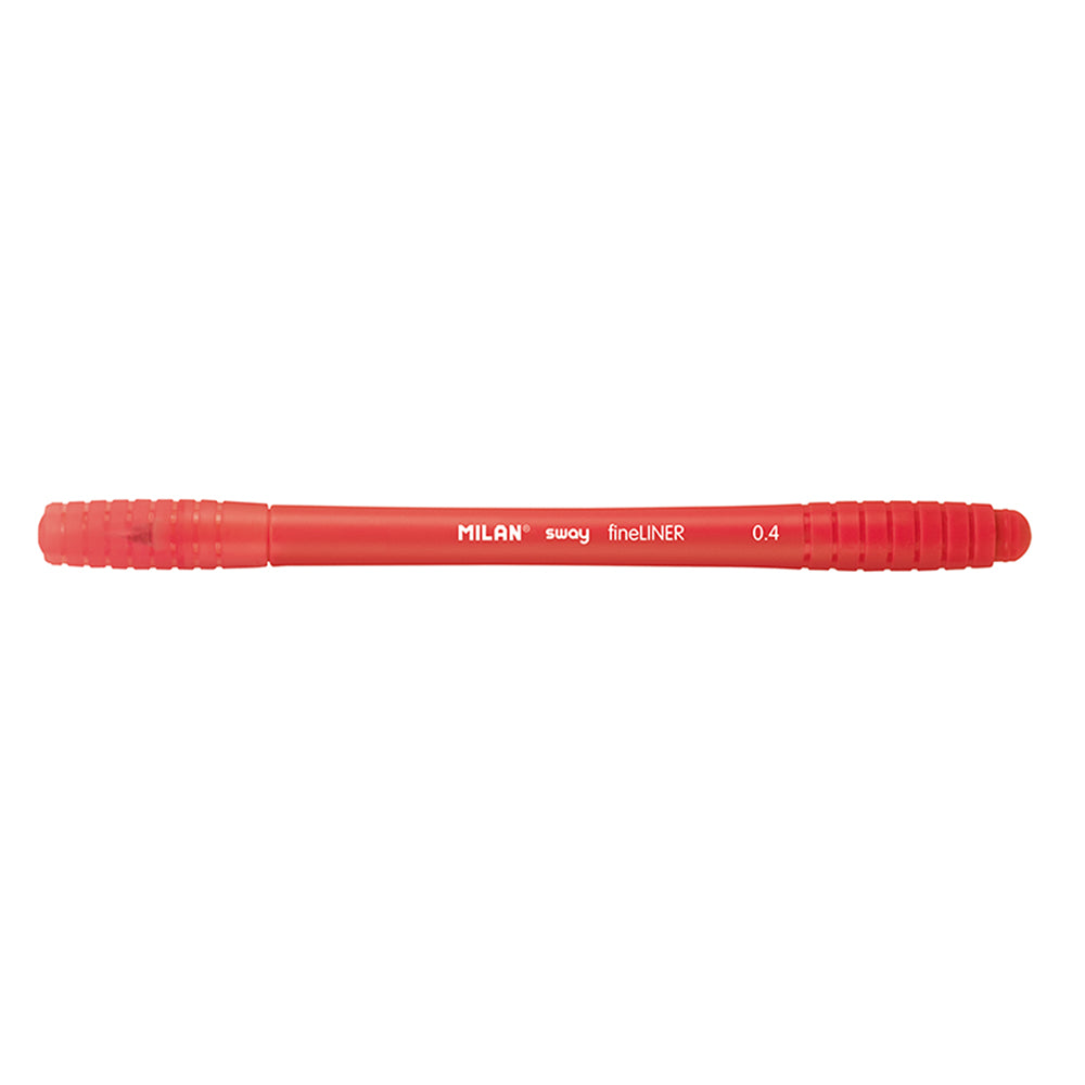 Milan Sway Fine Liner Fibre Tip Marker 0.4mm Tip Red - Cafe Supply