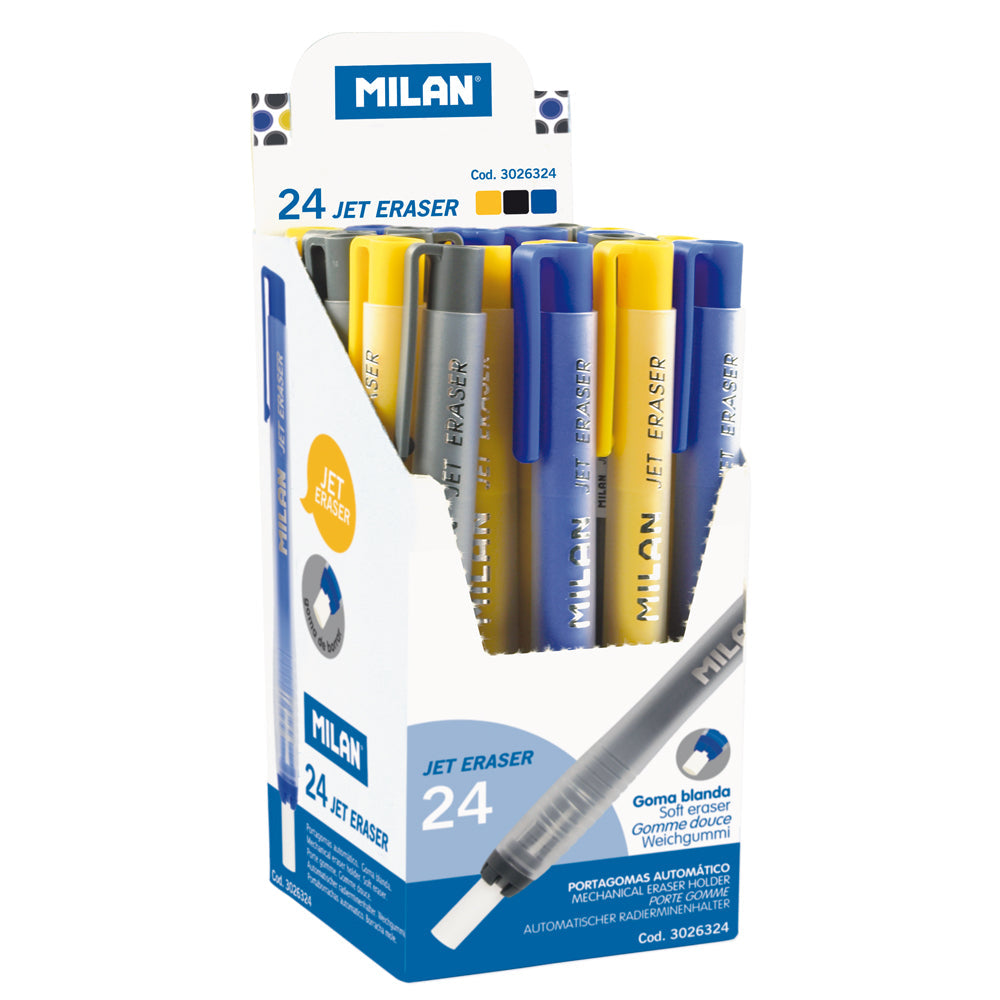 Milan Jet Eraser Assorted Colours - Cafe Supply