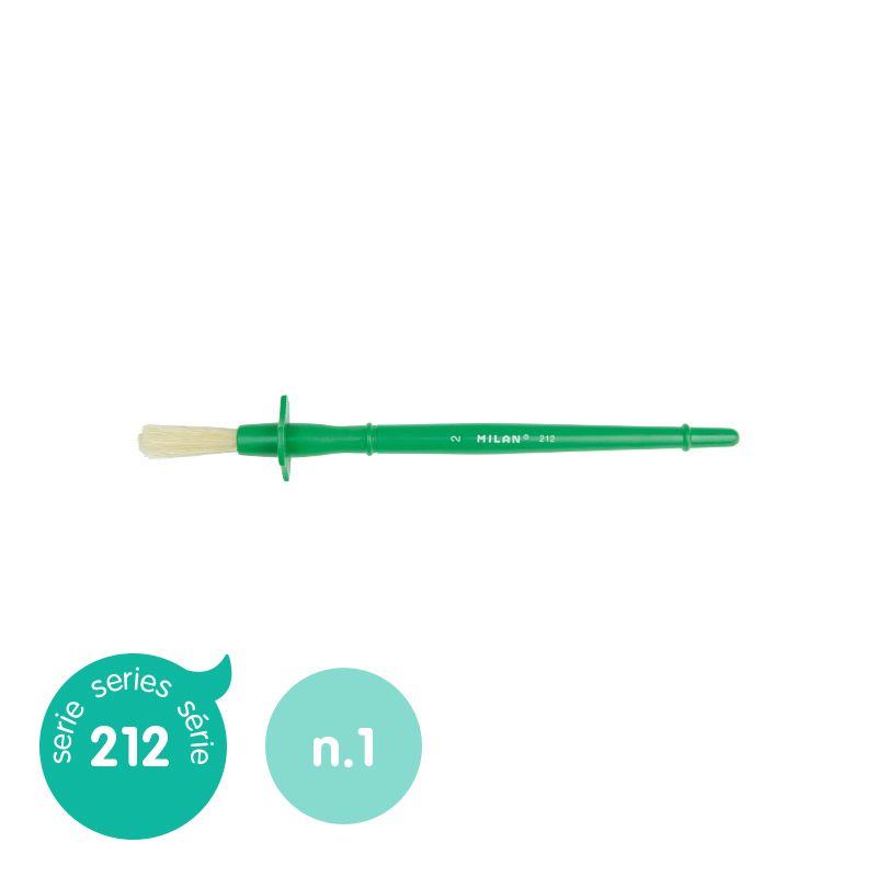 Milan Bristle Glue Brush 212 Series Size 1 - Cafe Supply