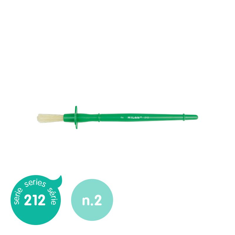 Milan Bristle Glue Brush 212 Series Size 2 - Cafe Supply